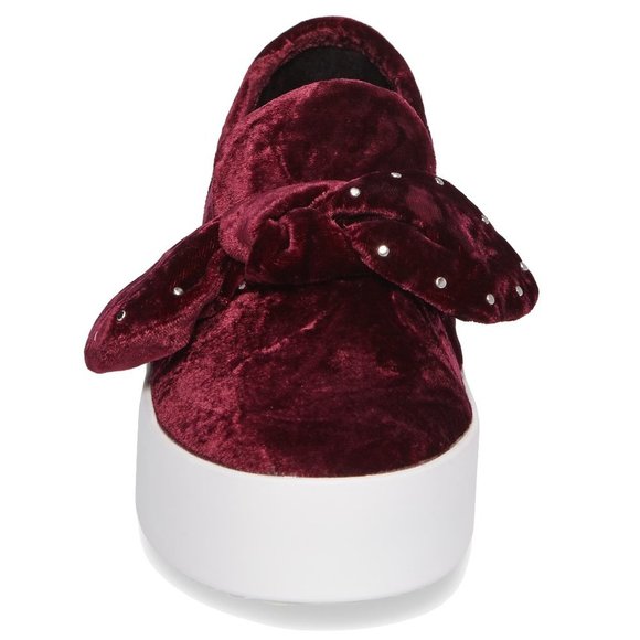 REBECCA MINKOFF Acai Velvet Stacey Studded Platform Slip-On Shoes sz 10 Women's - Picture 4 of 16